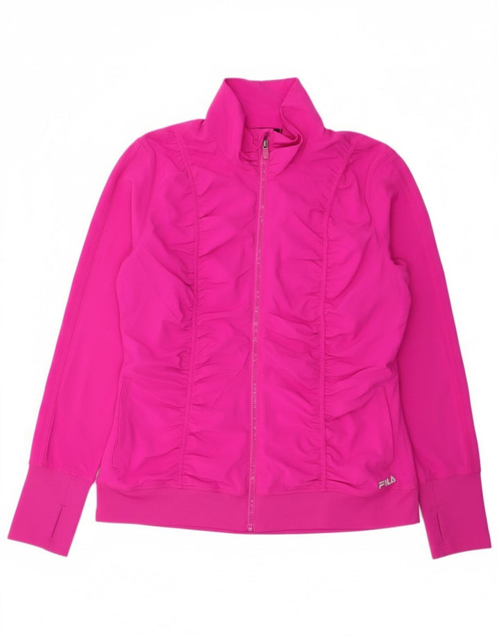 Giacca da ginnastica da donna Fila UK 16 Large Rosa Poliestere