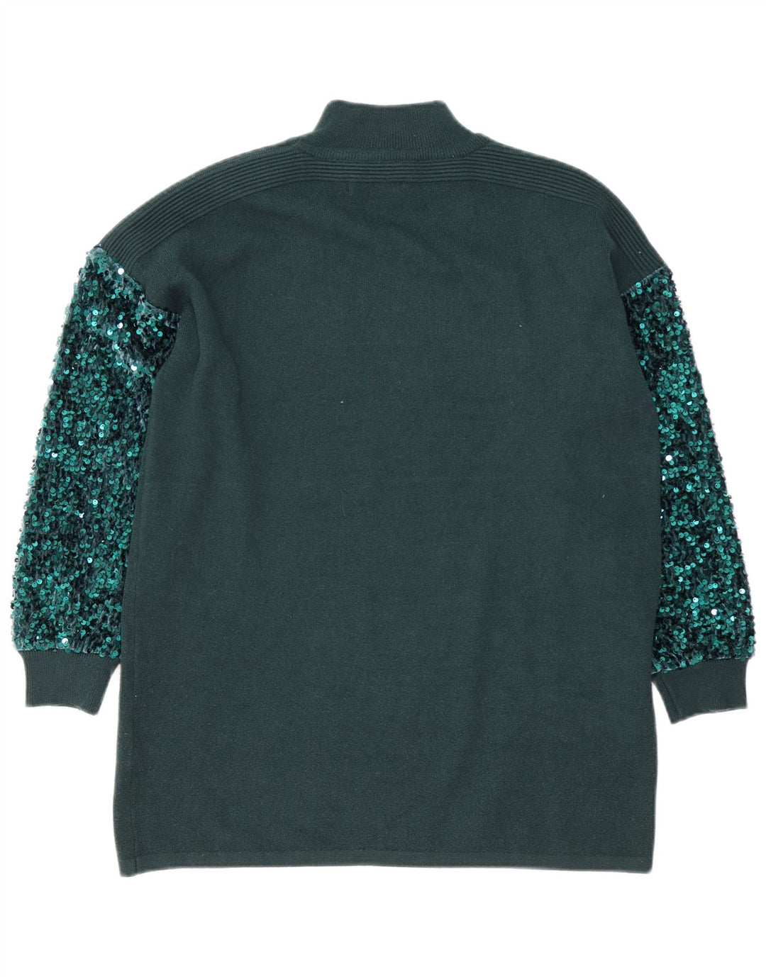 QUIZ Maglione oversize da donna con collo alto e collo alto UK 10 piccolo verde