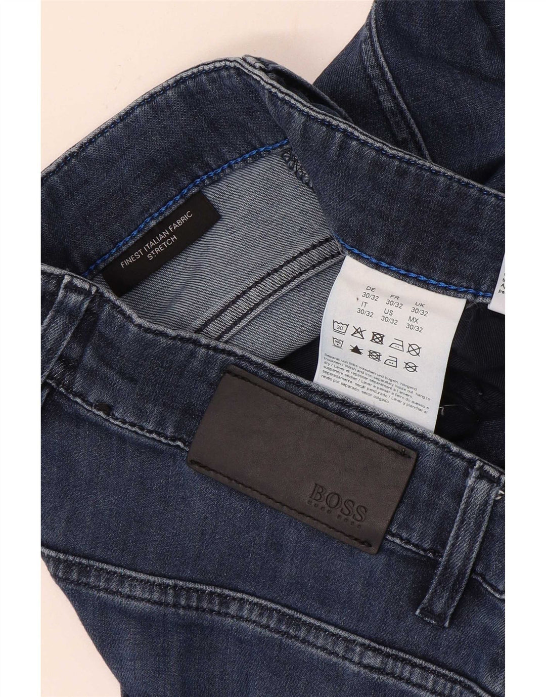 Jeans slim da uomo Hugo Boss W30 L29 cotone blu navy