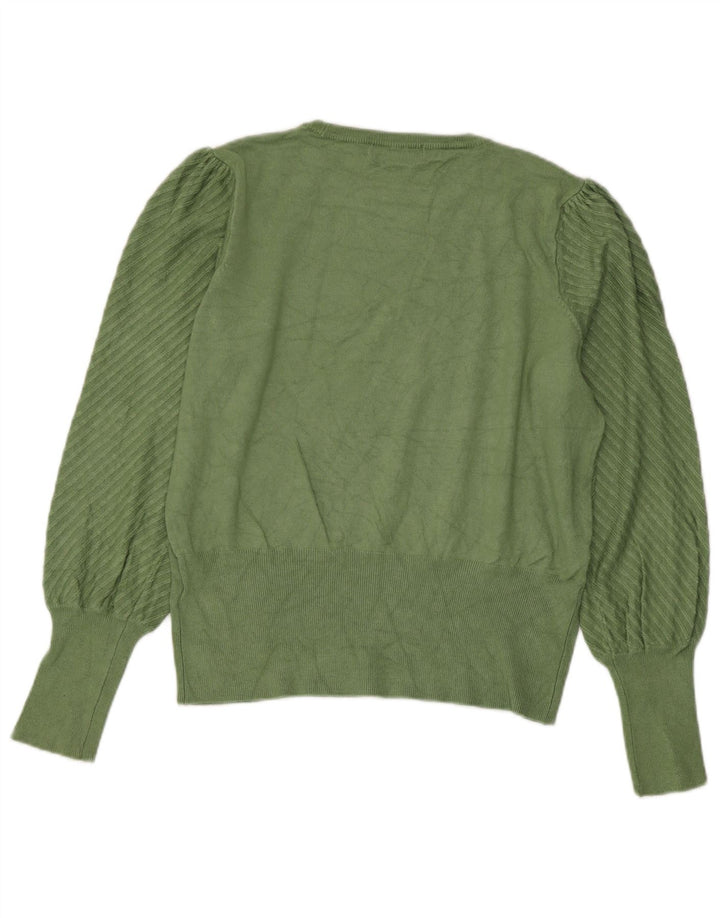 Maglione da donna Marks & Spencer con scollo a barca corto UK 14 Verde medio