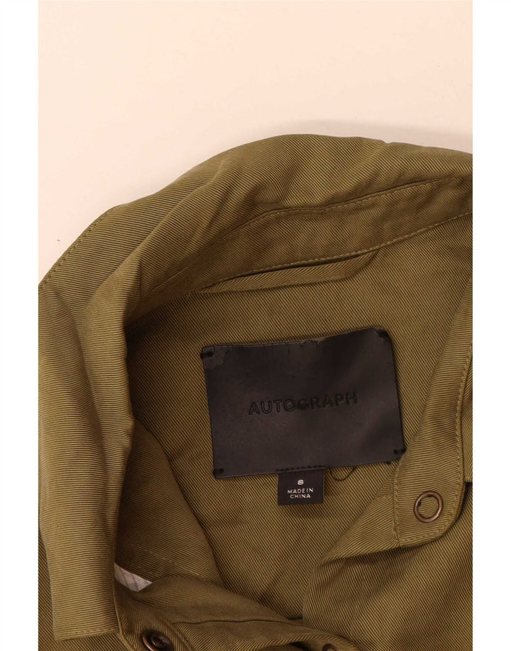 Camicia autografa da donna Marks & Spencer UK 8 Small Khaki Tencel