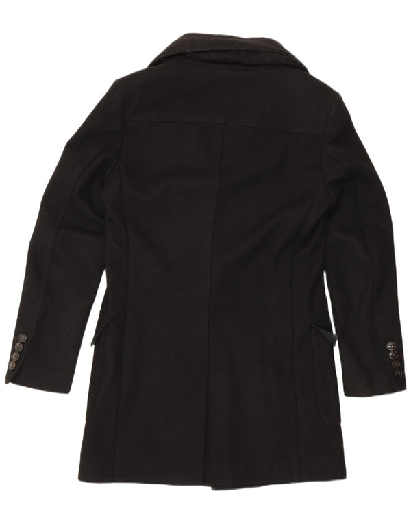 Cappotto da uomo Zara UK 36 piccolo in lana nera