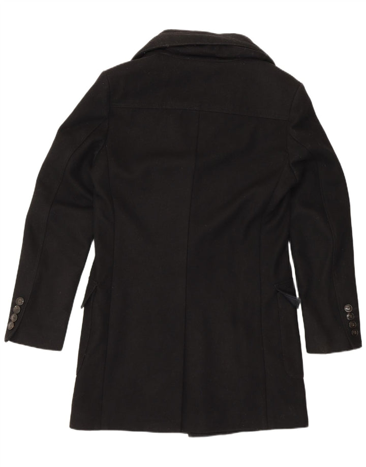 Cappotto da uomo Zara UK 36 piccolo in lana nera