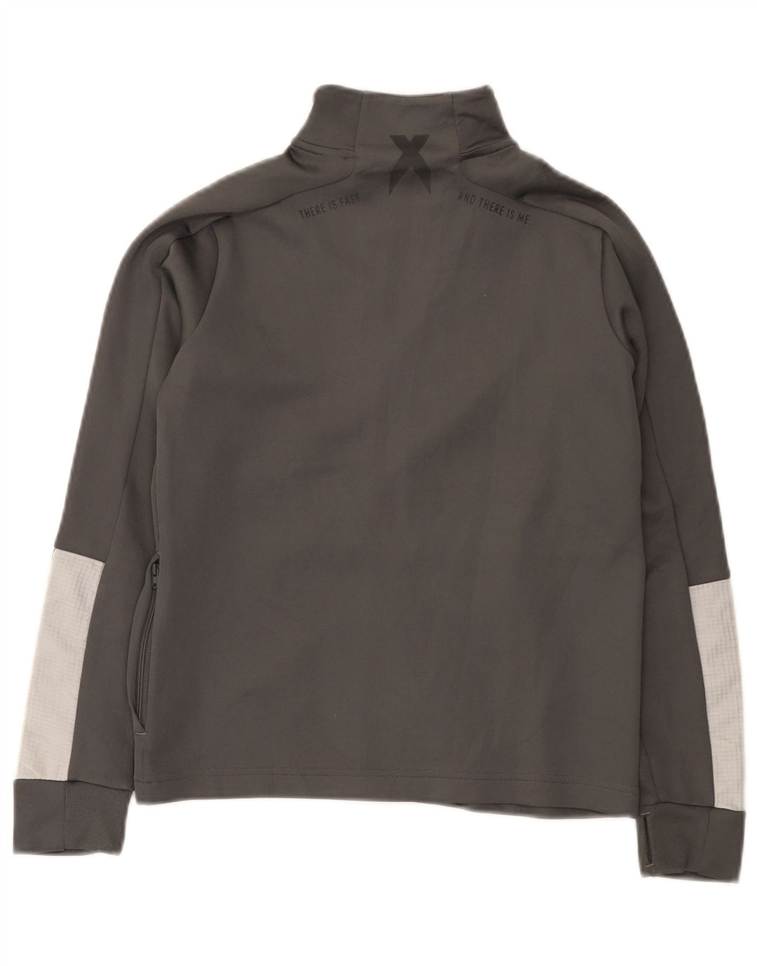 Giacca Top della tuta da ragazzo Adidas 9-10 anni in poliestere grigio