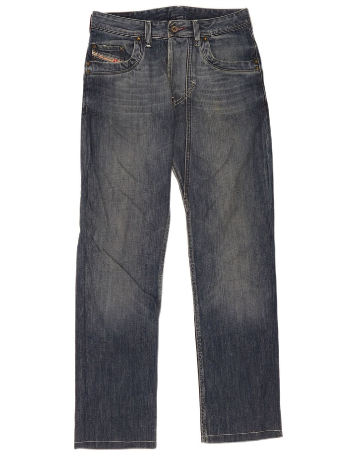 Jeans dritti da uomo Diesel W29 L32 in cotone blu