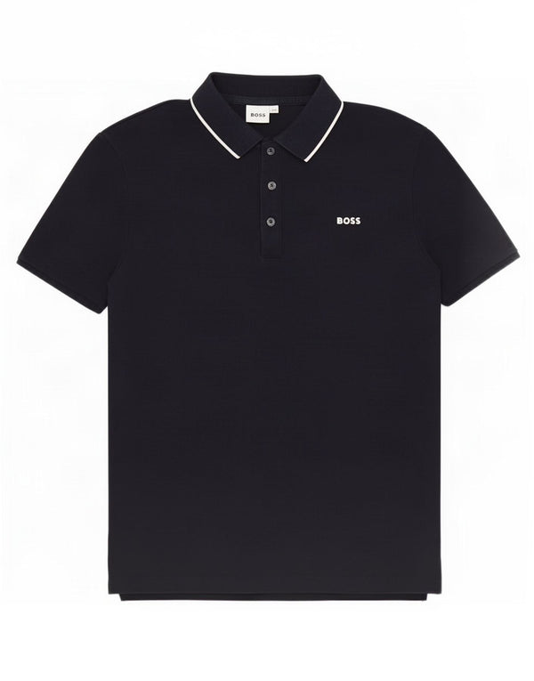 Polo Hugo Boss da bambino 13-14 anni in cotone blu navy