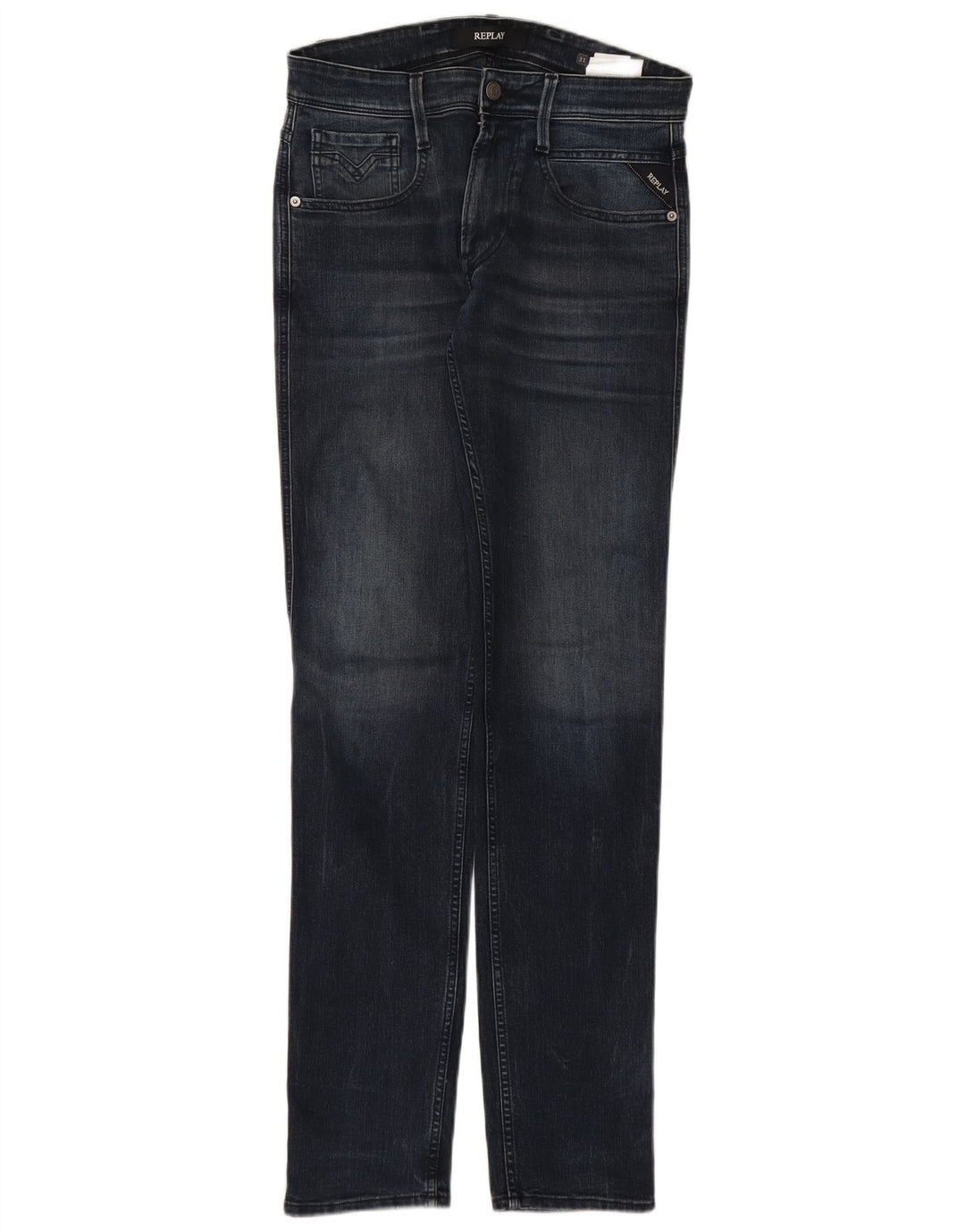 REPLAY Jeans slim da donna W31 L34 cotone blu navy