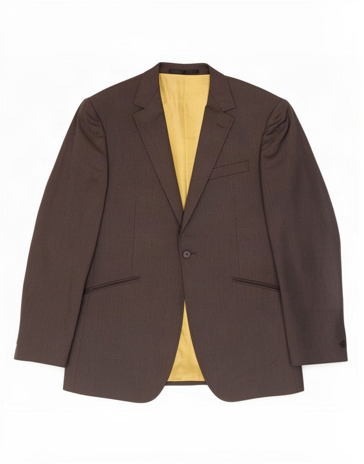 Giacca blazer da uomo Marks & Spencer Autograph a 1 bottone UK 40 Grigio medio