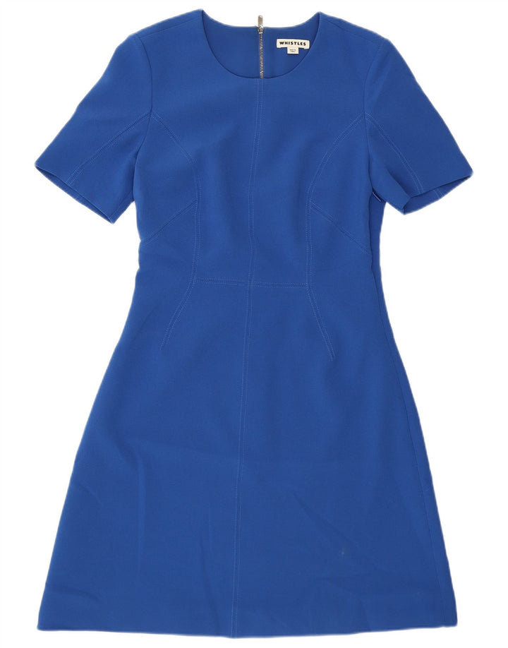 Abito a trapezio da donna Whistle UK 10 piccolo poliestere blu