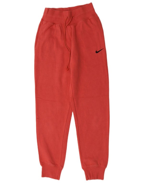 Pantaloni da tuta da donna Nike Joggers UK 8 Small Rosso Cotone