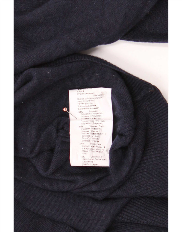 Maglione Trussardi Uomo con scollo a V Grande in poliestere blu navy