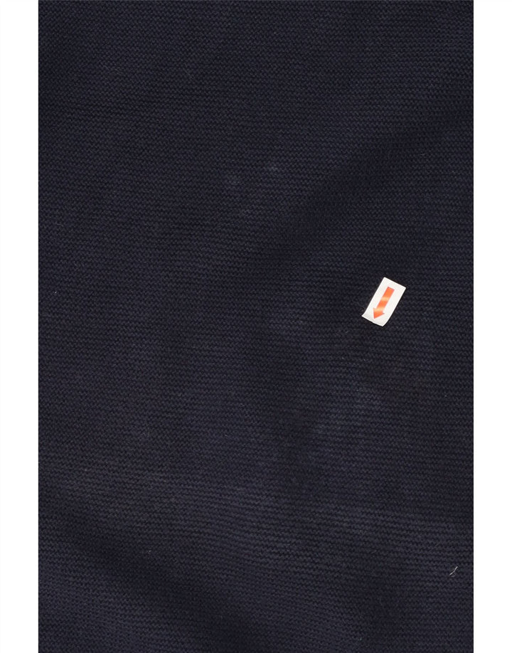IZOD Mens V-Neck Jumper Sweater XL Navy Blue Cotton Vintage Izod and Second-Hand Izod from Messina Hembry 