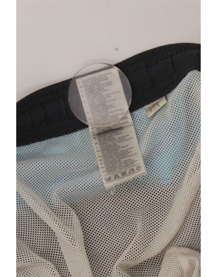Pantaloncini da bagno Adidas Cargo da uomo piccoli in poliestere color block blu navy