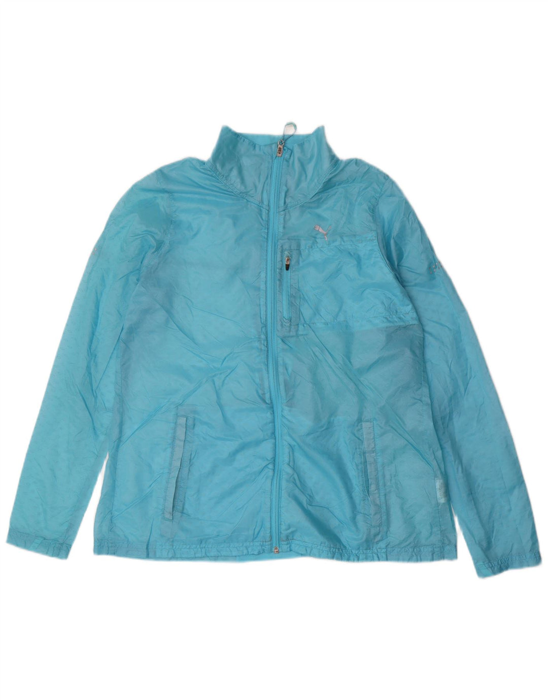 Giacca antipioggia da donna PUMA UK 12 nylon blu medio