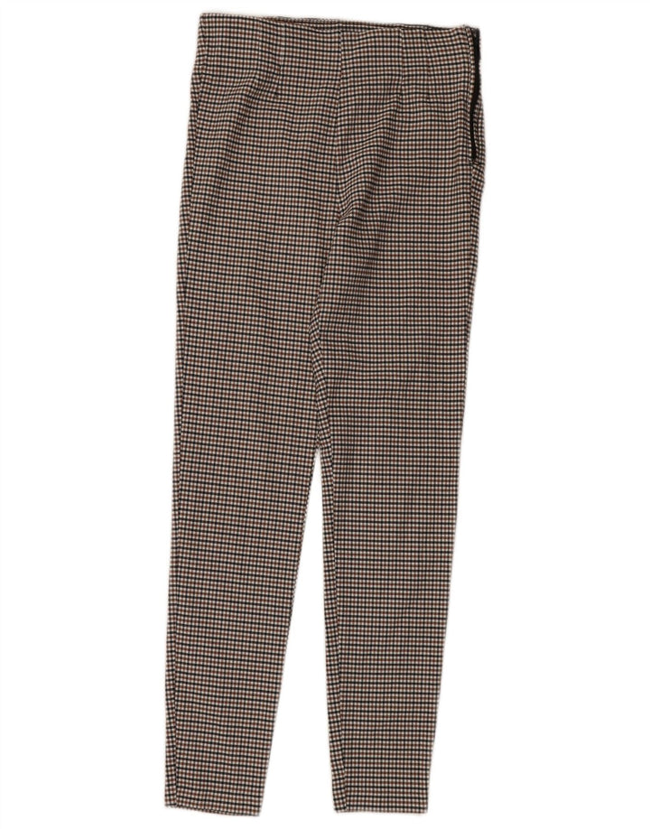 Pantaloni casual skinny da donna Zara medi W30 L30 a quadretti multicolore