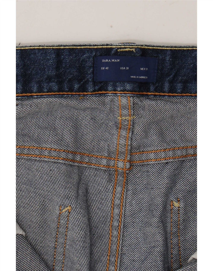 Jeans dritti da uomo Zara EU 40 medio W31 L30 blu