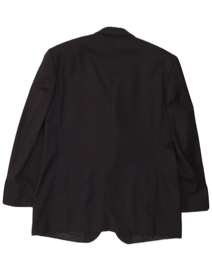 Giacca blazer da uomo Yves Saint Laurent IT 54 2XL Gessato blu scuro