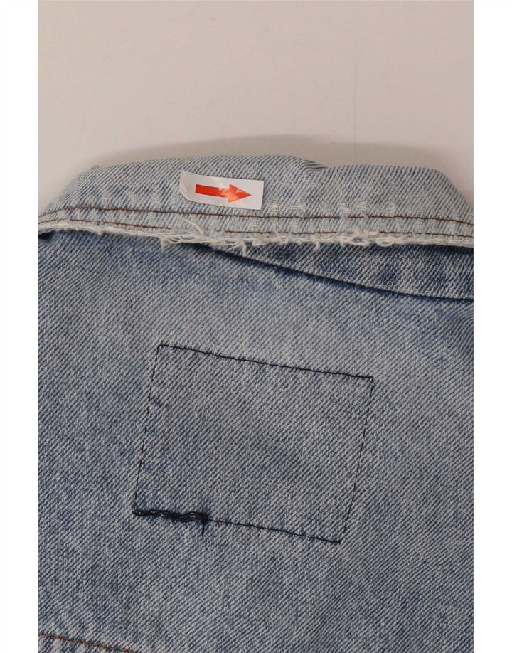 Casucci Giacca in denim da uomo UK 40 Large Blu Cotone