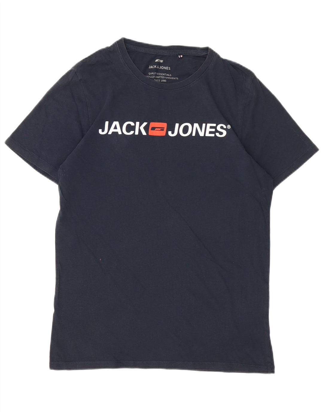 Jack & Jones T-shirt grafica da uomo Top Small in cotone blu navy