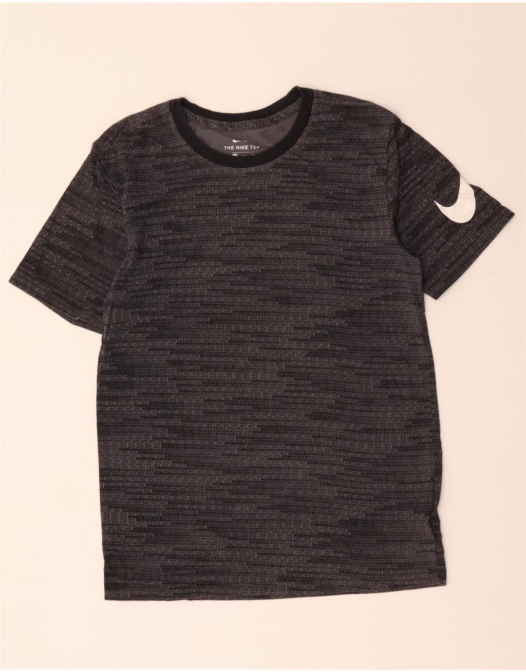T-shirt grafica da uomo NIKE Top piccola in cotone grigio