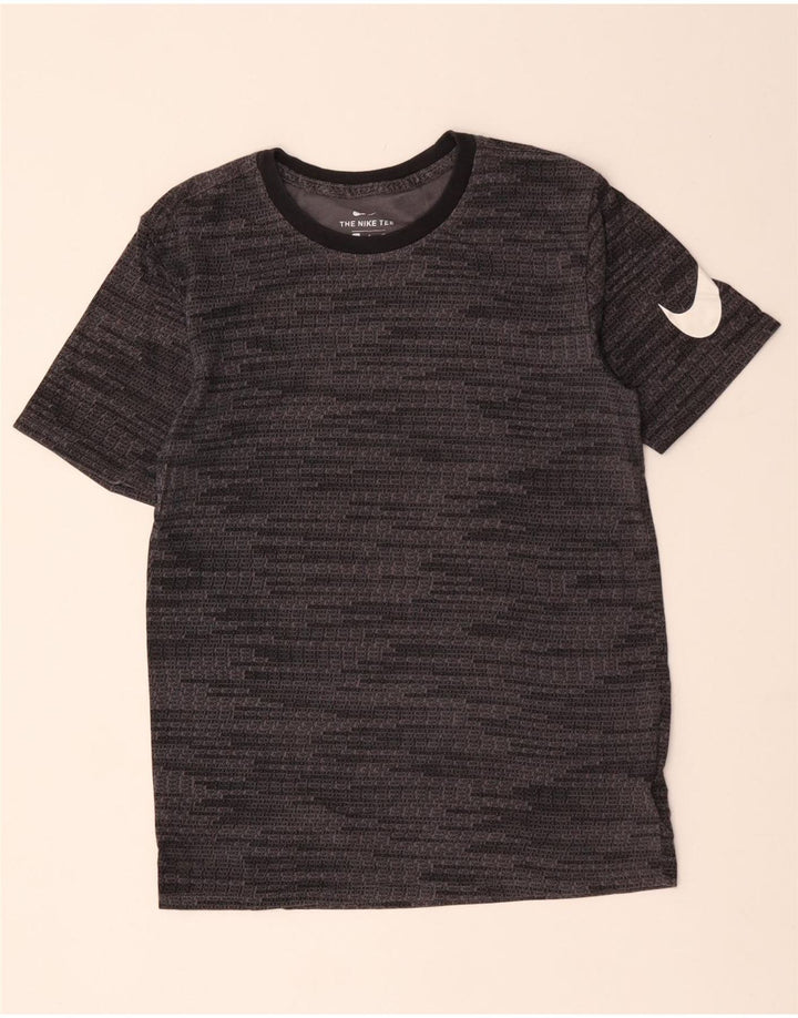 T-shirt grafica da uomo NIKE Top piccola in cotone grigio