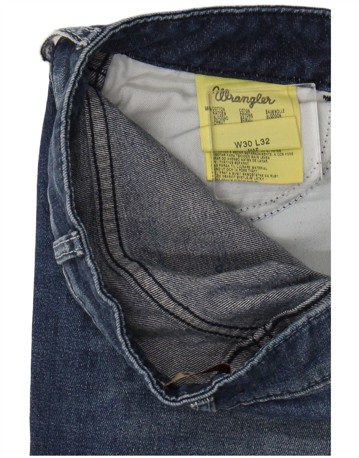 Jeans dritti da donna Wrangler W30 L32 cotone blu