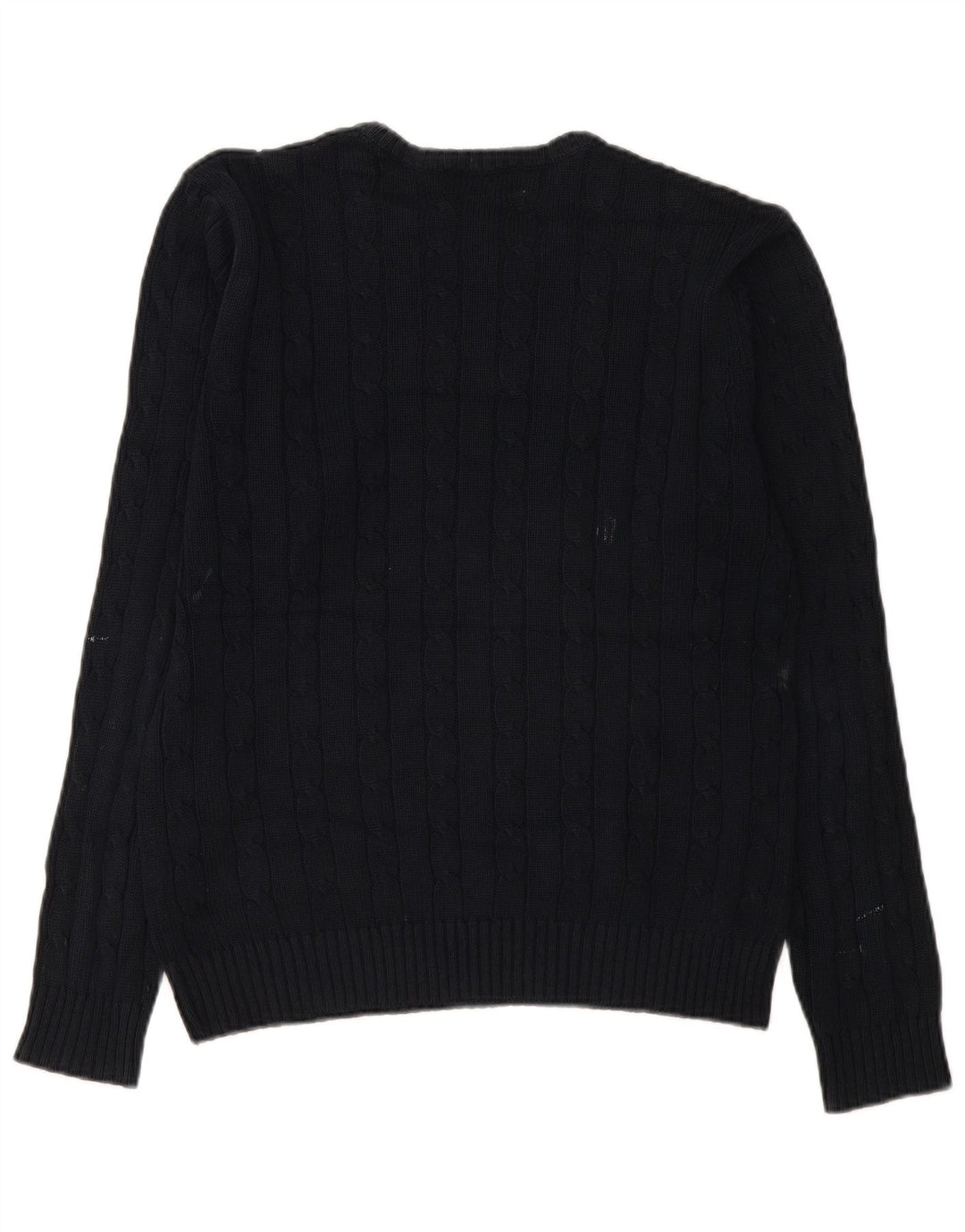 Maglione maglione girocollo da uomo Marks & Spencer blu Harbour piccolo blu scuro