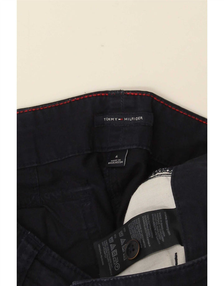 Minigonna da donna Tommy Hilfiger US 6 media W30 cotone blu navy
