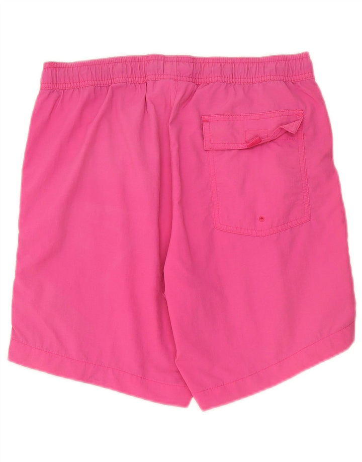 Pantaloncini da bagno grafici da uomo Champion Small rosa in poliammide