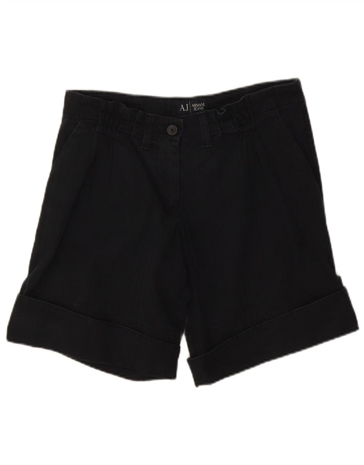 Pantaloncini chino da donna Armani EU 40 medi W27 cotone gessato nero