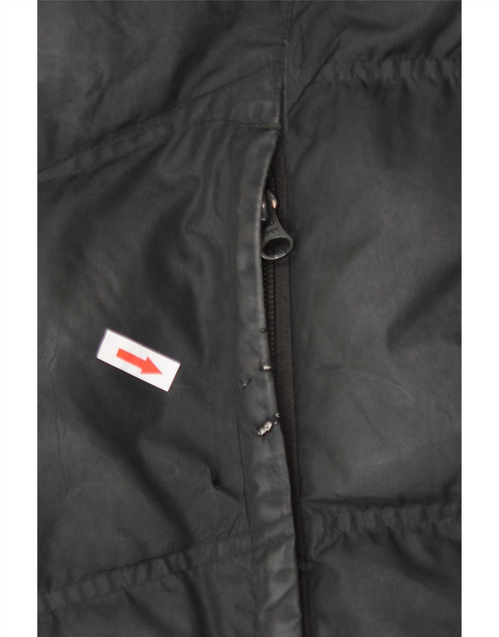 Giacca imbottita con grafica Nike da uomo UK 38 medio poliestere nero