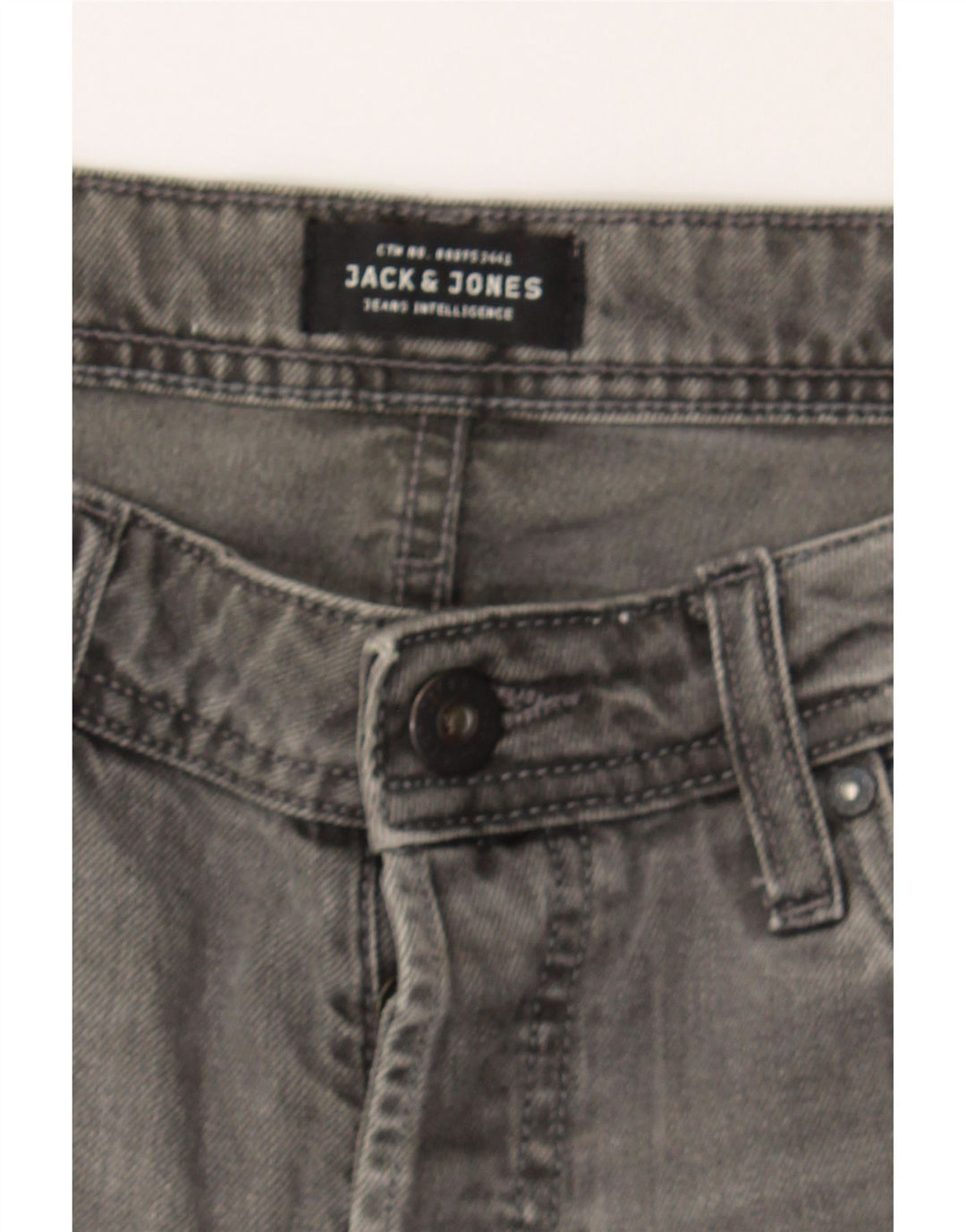JACK & JONES Mens Regular Fit Denim Shorts Small W29  Grey Cotton Vintage Jack & Jones and Second-Hand Jack & Jones from Messina Hembry 