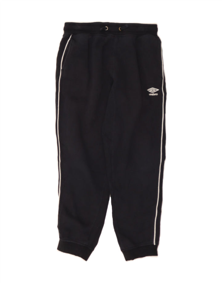 UMBRO Womens Tracksuit Trousers Joggers UK 12 Medium Black Cotton Vintage Umbro and Second-Hand Umbro from Messina Hembry 