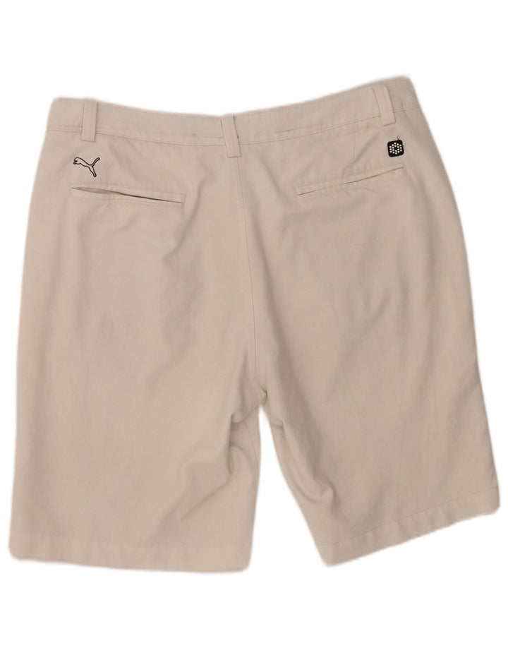 Pantaloncini chino da uomo Puma W36 Large bianchi in poliestere