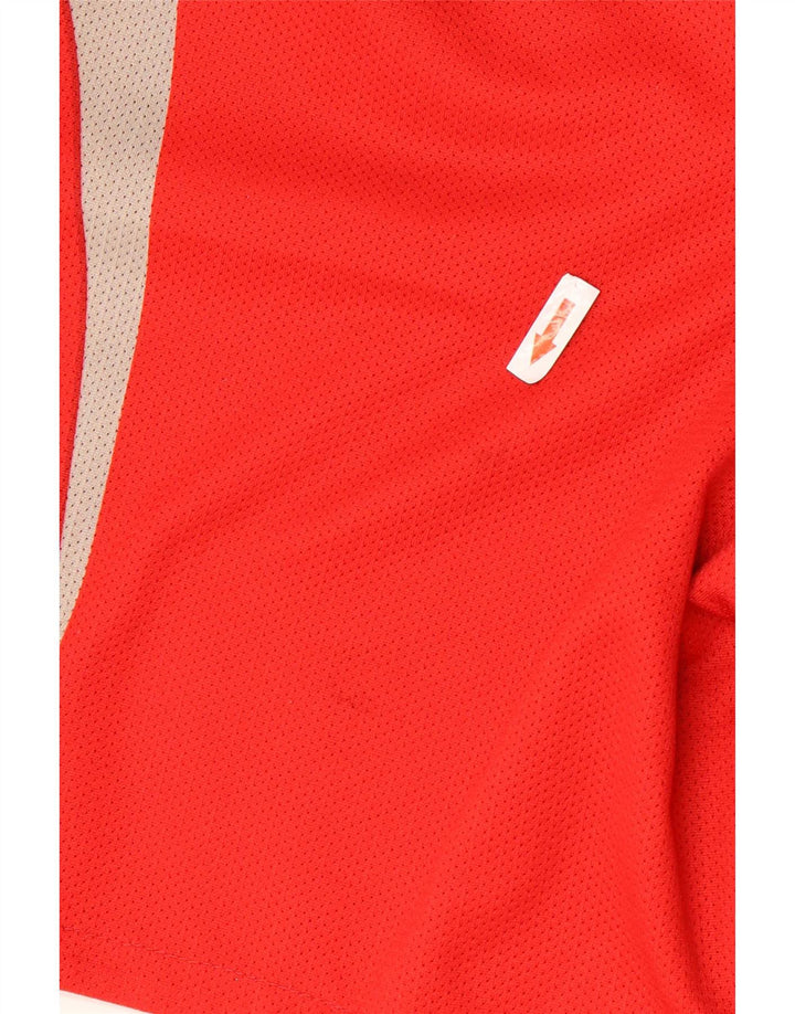 Pantaloncini sportivi grafici da uomo Champion, grandi, in poliestere color block rosso