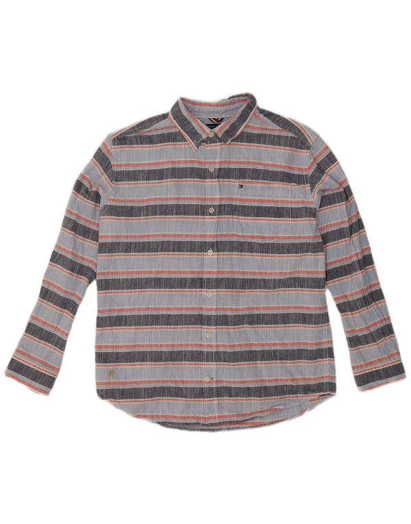 Camicia Tommy Hilfiger Ragazzi 15-16 anni Cotone a righe grandi blu