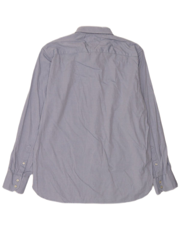 Camicia da uomo Tommy Hilfiger grande in cotone blu