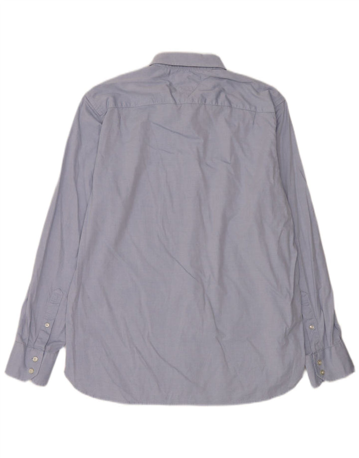 Camicia da uomo Tommy Hilfiger grande in cotone blu