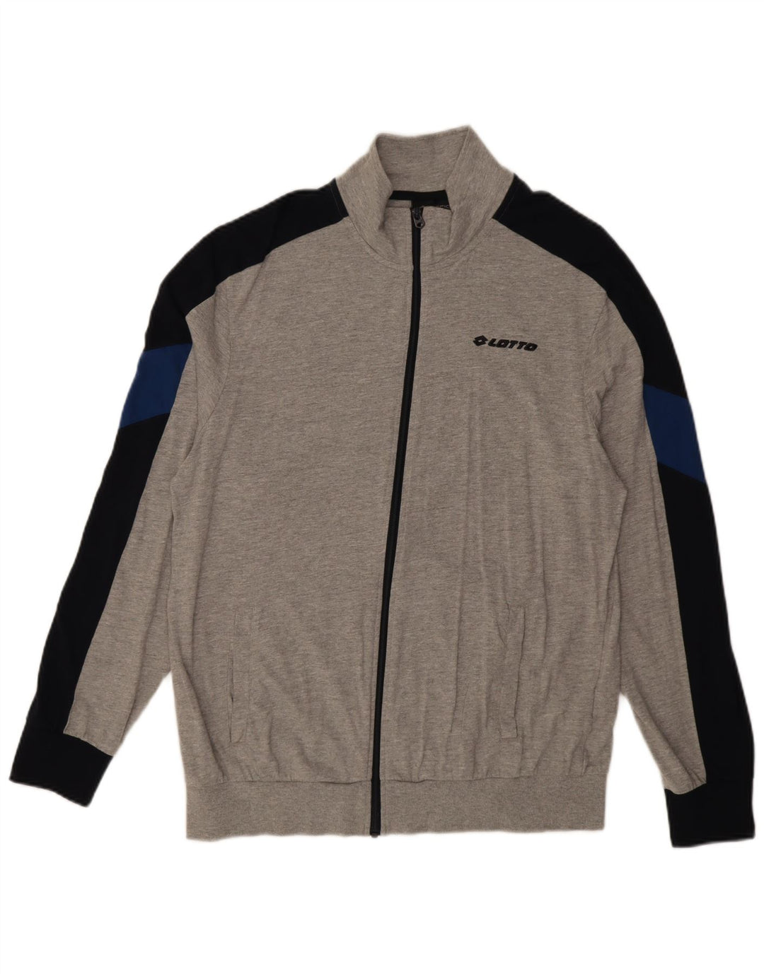 Giacca da tuta da uomo Lotto XL in cotone color block grigio