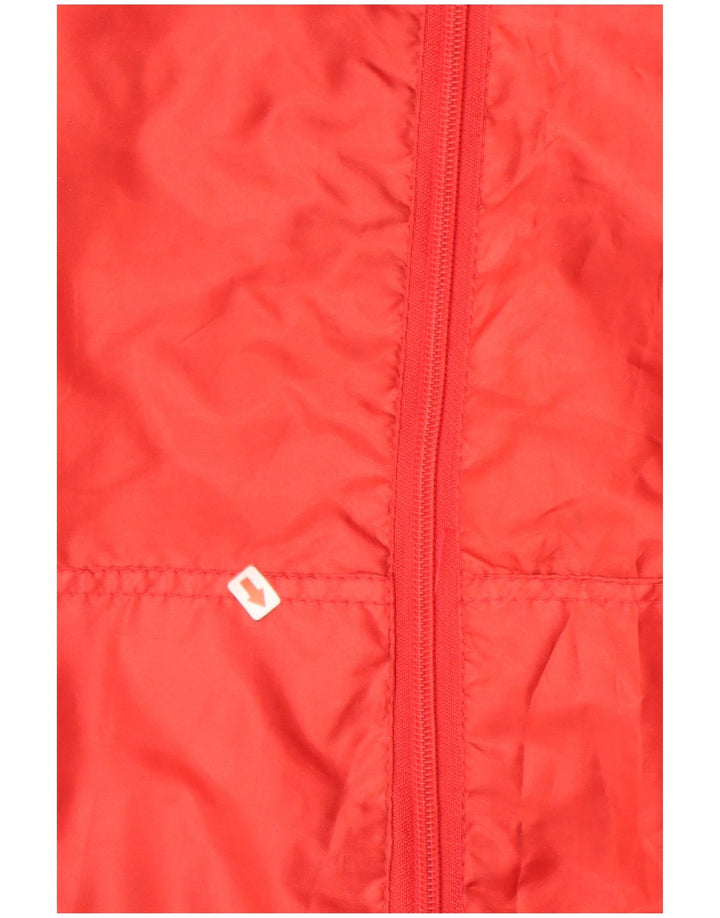 Giacca antipioggia ASICS da uomo UK 36 Small rossa in poliestere