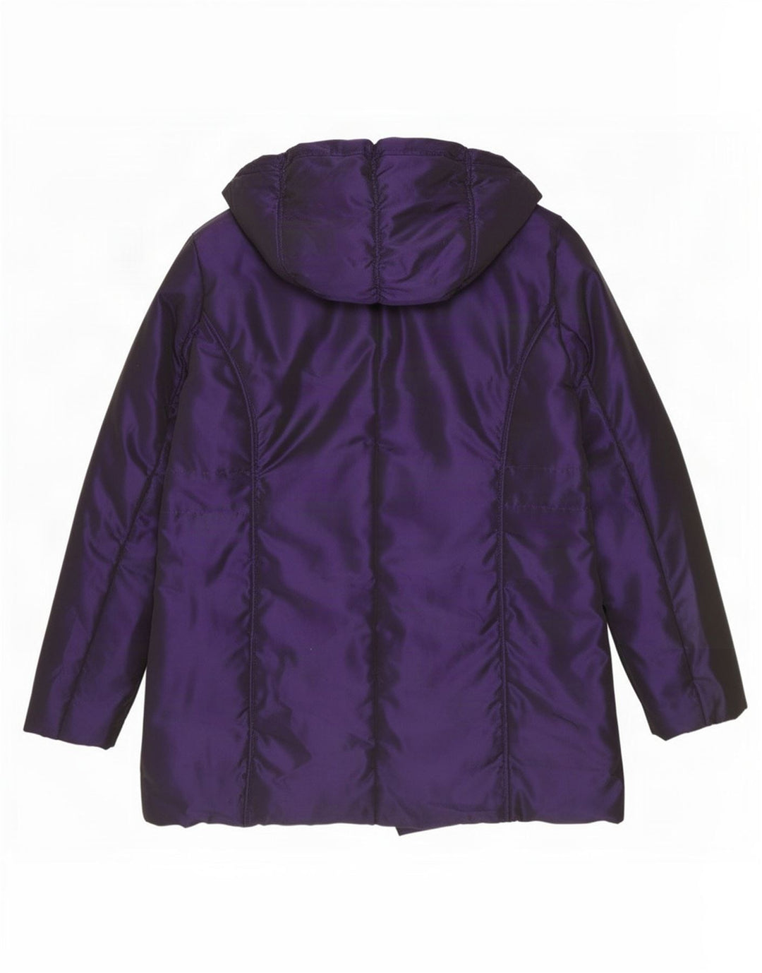 Paco Boutique Cappotto imbottito oversize da donna UK 16 Large Viola Poliestere