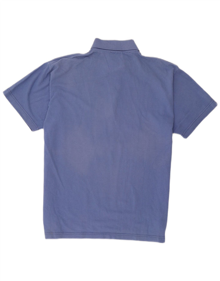 Polo Adidas da uomo grande in cotone blu
