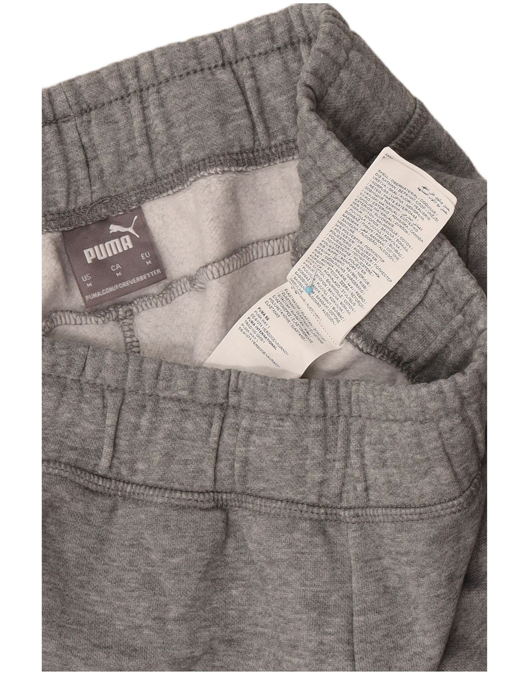 Pantaloni da tuta da uomo Puma Joggers in cotone chiazzato grigio medio