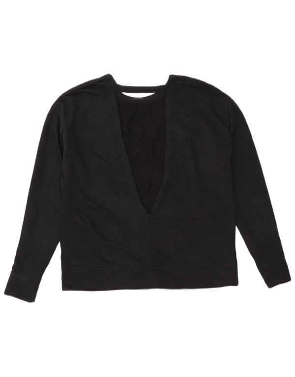 Felpa oversize da donna Nike Dri Fit, maglione UK 10, piccola, cotone nero