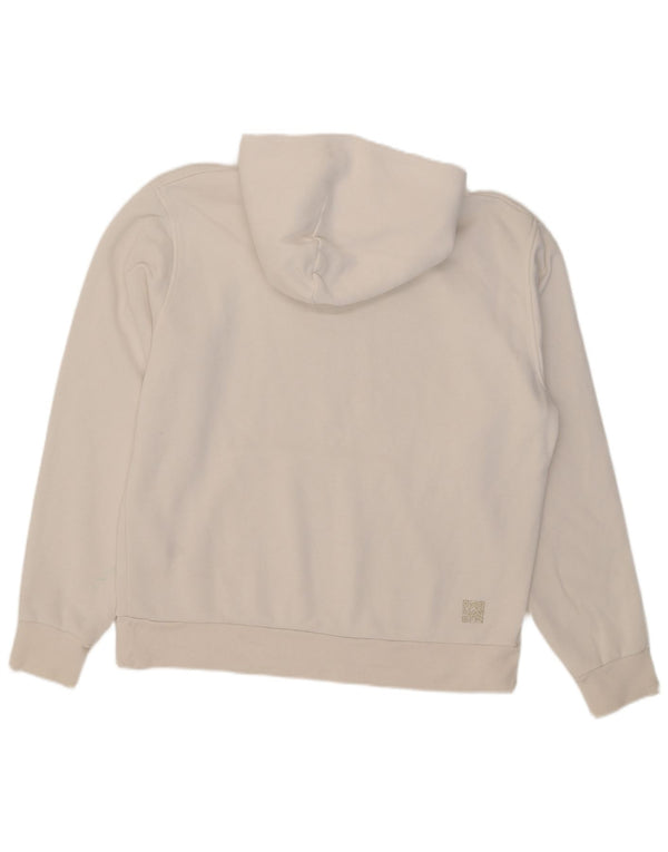 Felpa con cappuccio da uomo Champion in cotone bianco medio