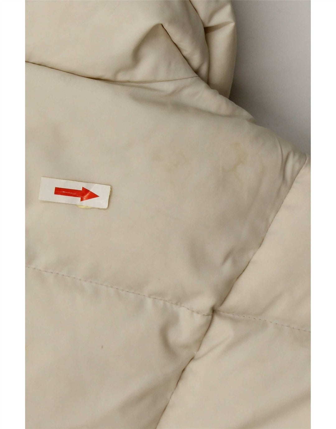 Giacca imbottita corta da donna Replay UK 10 Small in poliammide bianco sporco