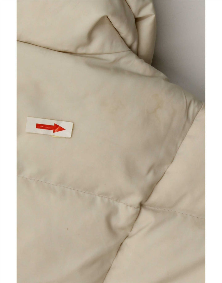 Giacca imbottita corta da donna Replay UK 10 Small in poliammide bianco sporco