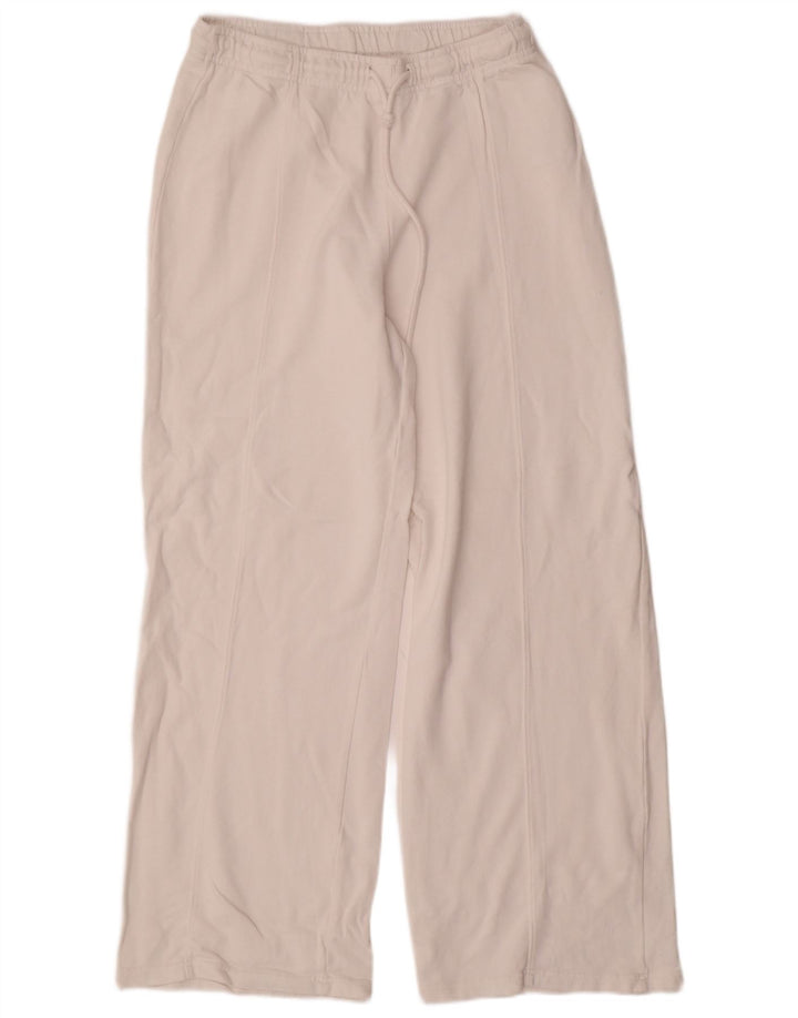 Pantaloni da tuta da donna Zara UK 16 grandi in cotone bianco