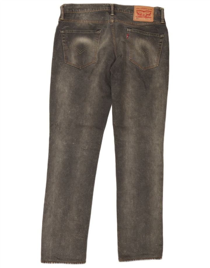 Jeans Levi's Uomo 511 Slim W33 L34 Cotone Grigio
