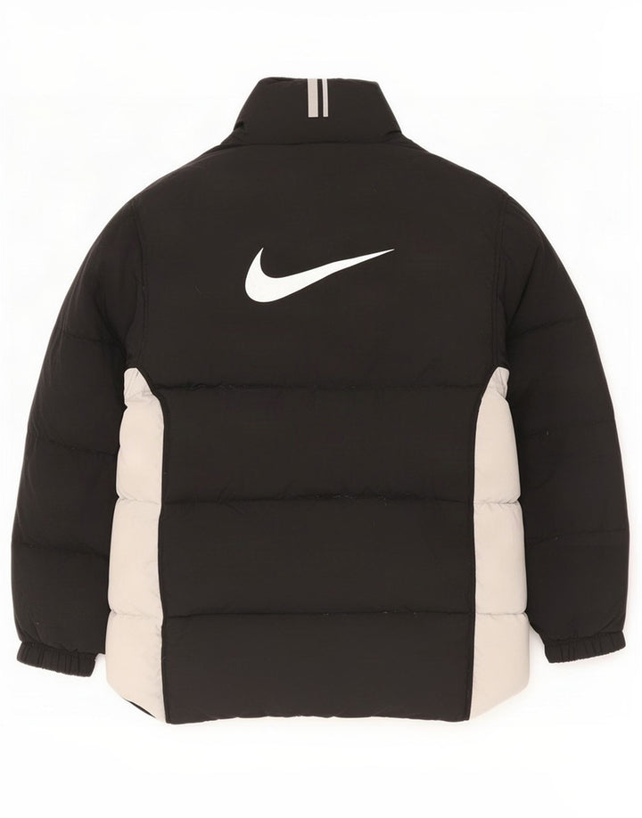 Giacca imbottita con grafica Nike da uomo UK 36/38 piccola in nylon color block nero